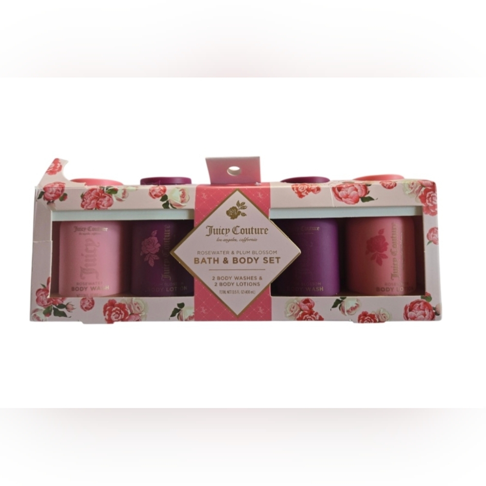 Juicy Couture Pink and Purple Bath & Body Wash Gift Set